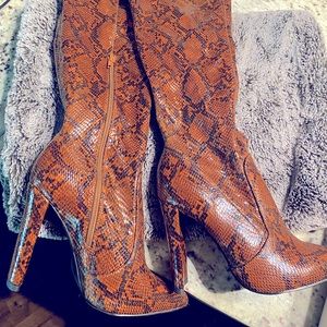 Thigh High heeled boots